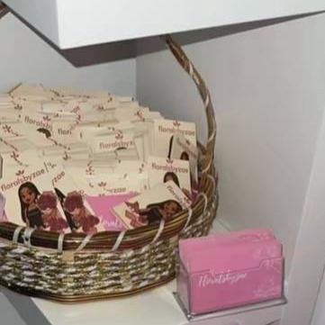 Basket of FloralsByZaee gift cards ready to include with an order